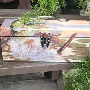 Tackle Box-U.S. Angler Salty Art Large Mouth Bass